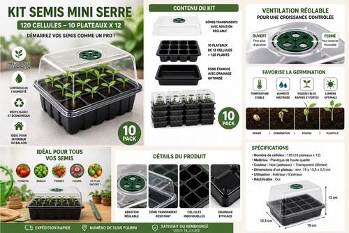 Kit germination plantes - de,